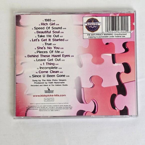 Kids Picks HitMix 4 Sing Along CD Album - Picture 4 of 4